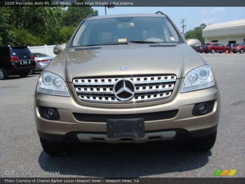 Sand Beige Metallic / Macadamia 2008 Mercedes-Benz ML 350 4Matic
