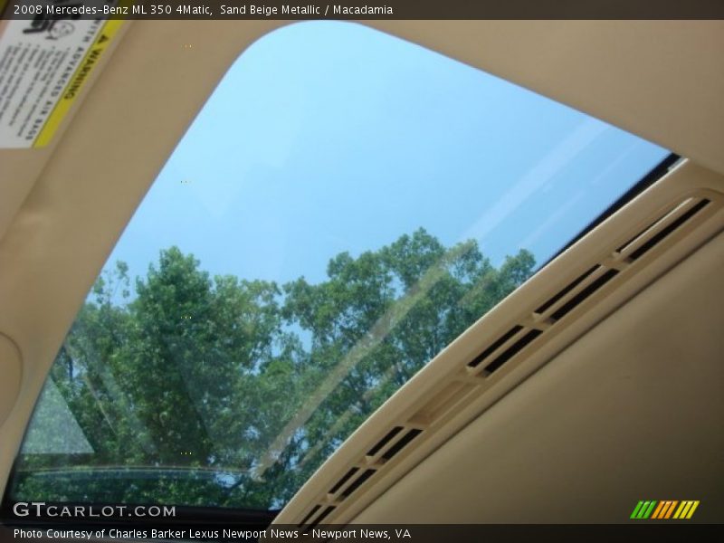 Sand Beige Metallic / Macadamia 2008 Mercedes-Benz ML 350 4Matic