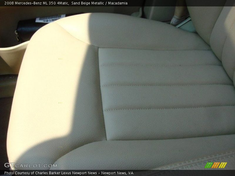 Sand Beige Metallic / Macadamia 2008 Mercedes-Benz ML 350 4Matic