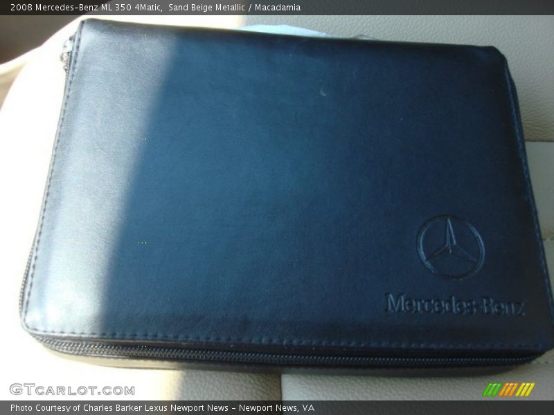 Sand Beige Metallic / Macadamia 2008 Mercedes-Benz ML 350 4Matic