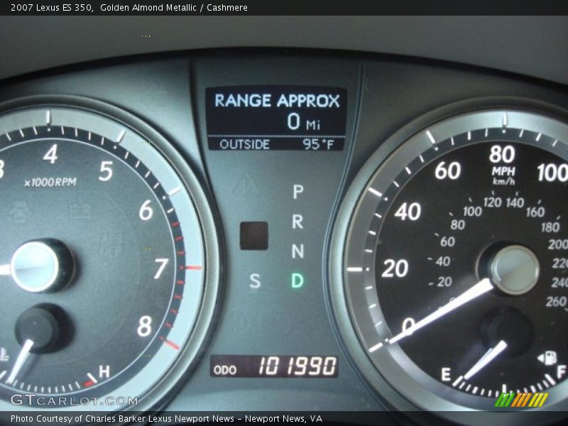 Golden Almond Metallic / Cashmere 2007 Lexus ES 350