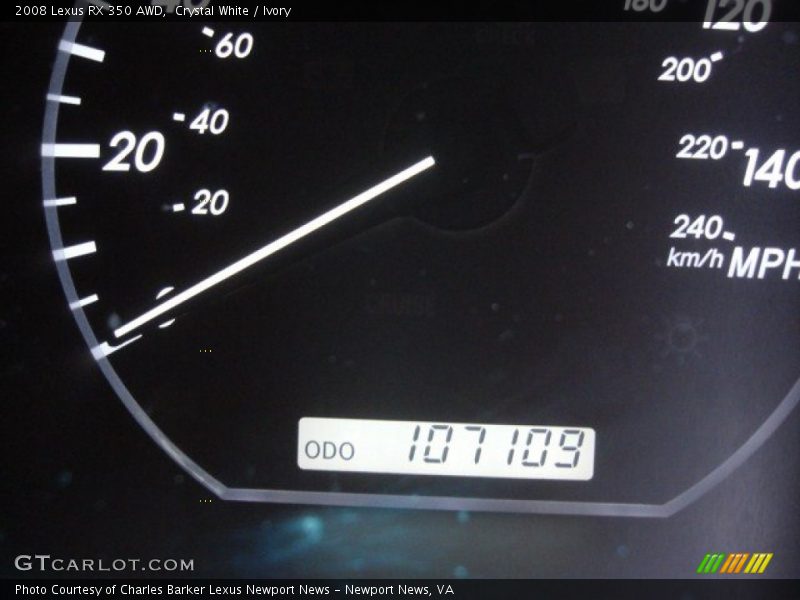 Crystal White / Ivory 2008 Lexus RX 350 AWD