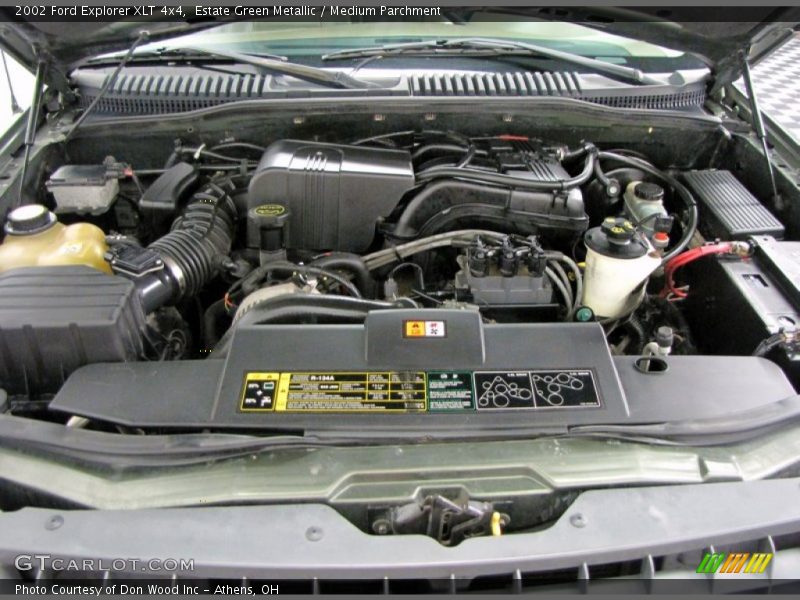 Estate Green Metallic / Medium Parchment 2002 Ford Explorer XLT 4x4