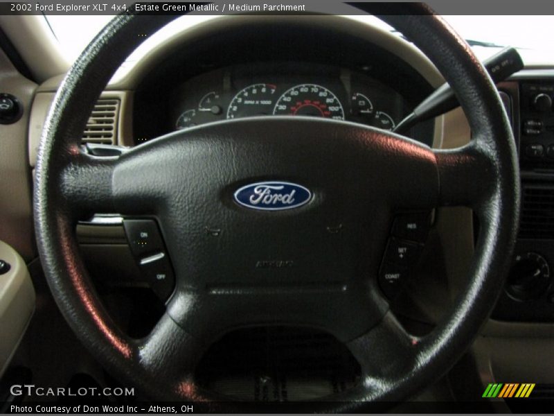 Estate Green Metallic / Medium Parchment 2002 Ford Explorer XLT 4x4