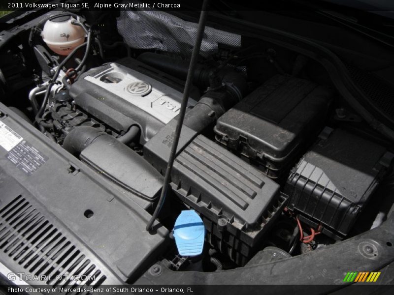 Alpine Gray Metallic / Charcoal 2011 Volkswagen Tiguan SE