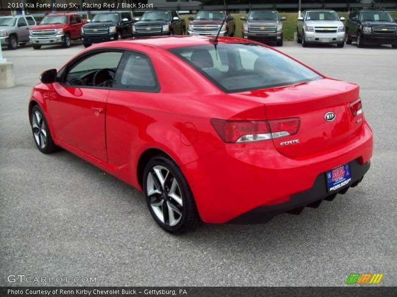Racing Red / Black Sport 2010 Kia Forte Koup SX