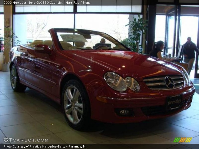 Mars Red / Stone 2009 Mercedes-Benz CLK 350 Cabriolet