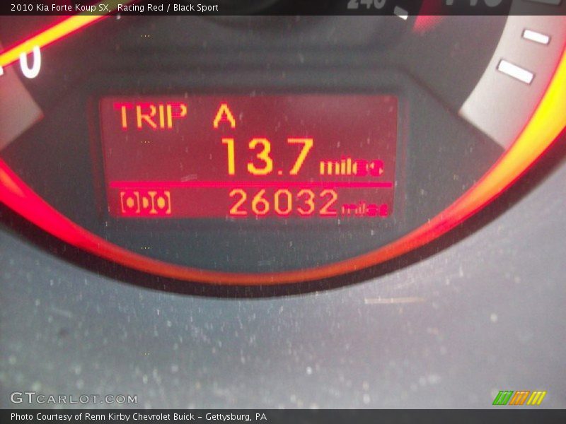 Racing Red / Black Sport 2010 Kia Forte Koup SX