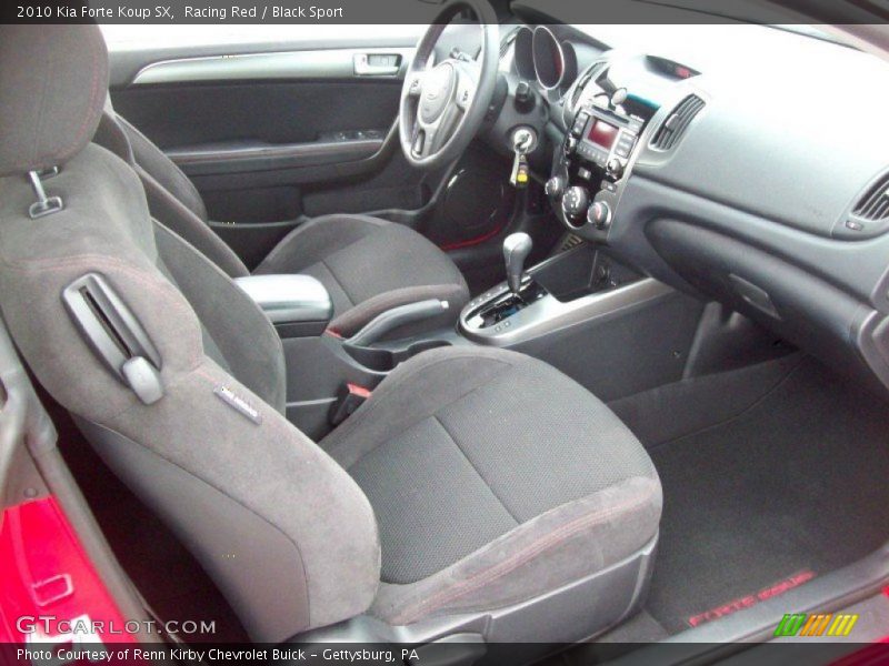 Racing Red / Black Sport 2010 Kia Forte Koup SX