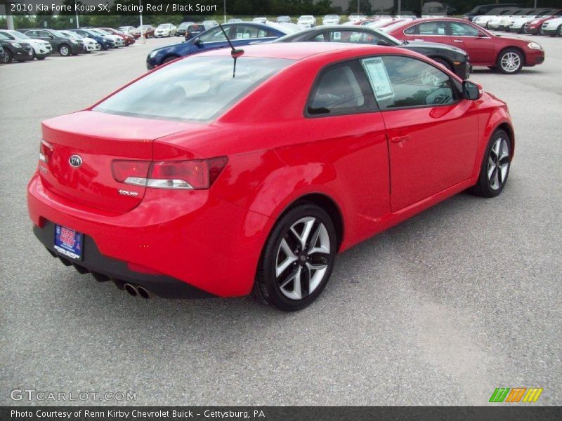 Racing Red / Black Sport 2010 Kia Forte Koup SX