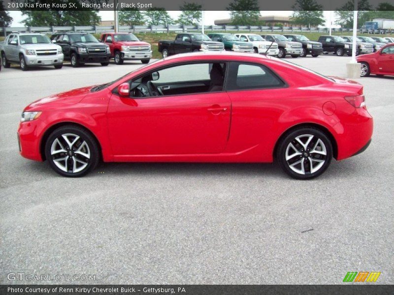 Racing Red / Black Sport 2010 Kia Forte Koup SX