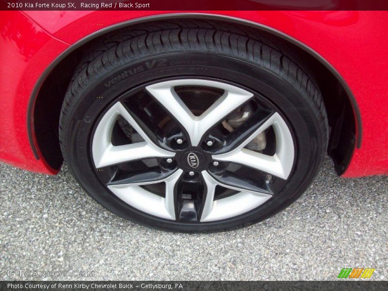 Racing Red / Black Sport 2010 Kia Forte Koup SX