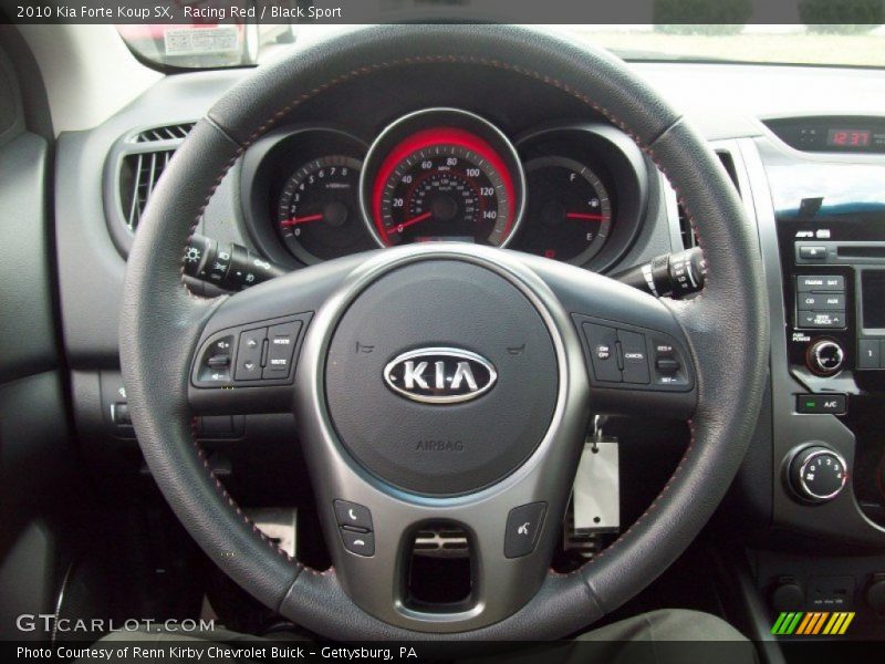 Racing Red / Black Sport 2010 Kia Forte Koup SX