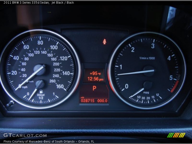  2011 3 Series 335d Sedan 335d Sedan Gauges