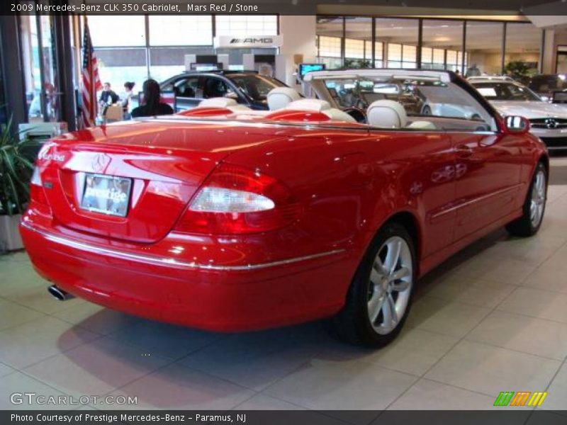 Mars Red / Stone 2009 Mercedes-Benz CLK 350 Cabriolet