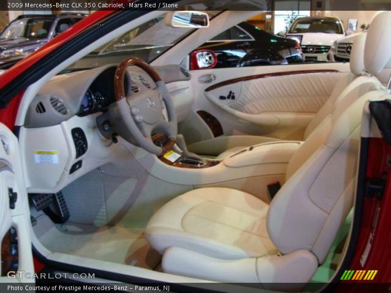 Mars Red / Stone 2009 Mercedes-Benz CLK 350 Cabriolet