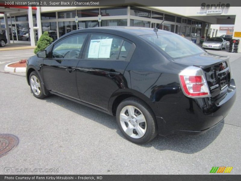 Super Black / Charcoal/Steel 2008 Nissan Sentra 2.0