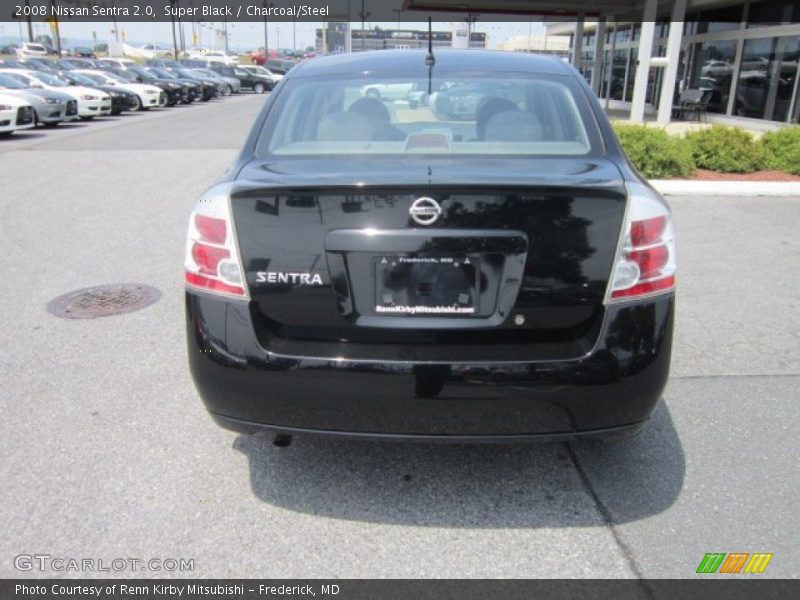 Super Black / Charcoal/Steel 2008 Nissan Sentra 2.0