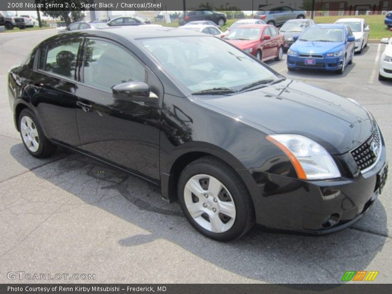 Super Black / Charcoal/Steel 2008 Nissan Sentra 2.0