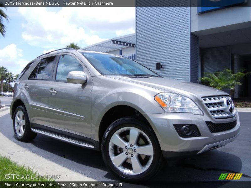 Pewter Metallic / Cashmere 2009 Mercedes-Benz ML 350