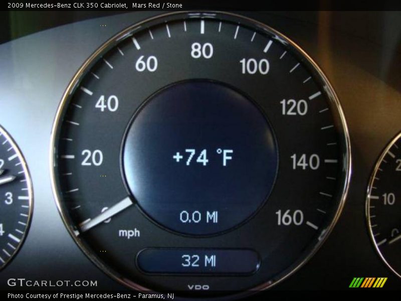 Mars Red / Stone 2009 Mercedes-Benz CLK 350 Cabriolet