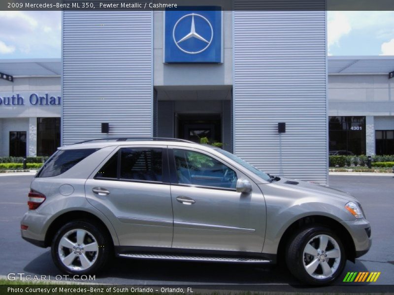 Pewter Metallic / Cashmere 2009 Mercedes-Benz ML 350