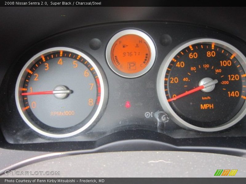 Super Black / Charcoal/Steel 2008 Nissan Sentra 2.0