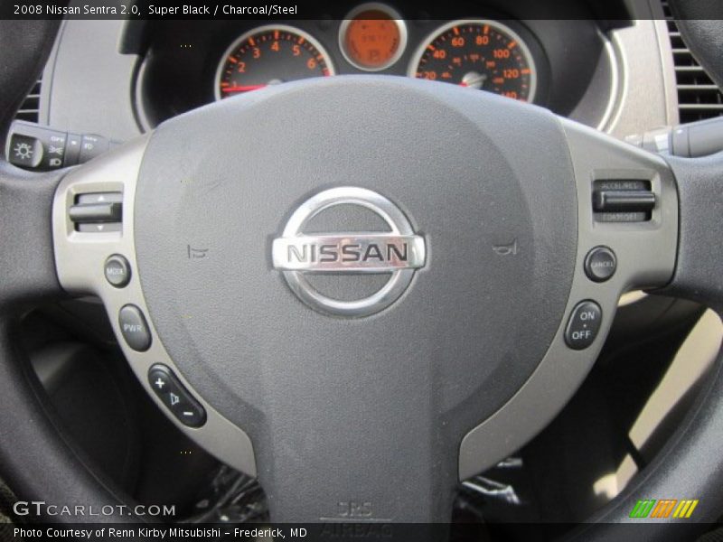 Super Black / Charcoal/Steel 2008 Nissan Sentra 2.0
