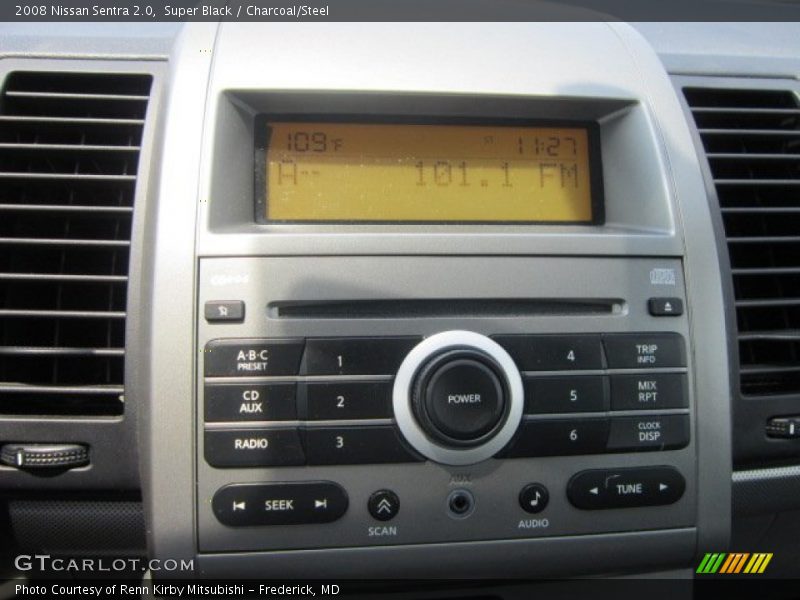 Super Black / Charcoal/Steel 2008 Nissan Sentra 2.0