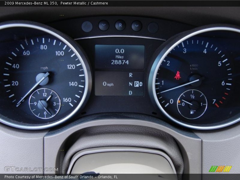 Pewter Metallic / Cashmere 2009 Mercedes-Benz ML 350