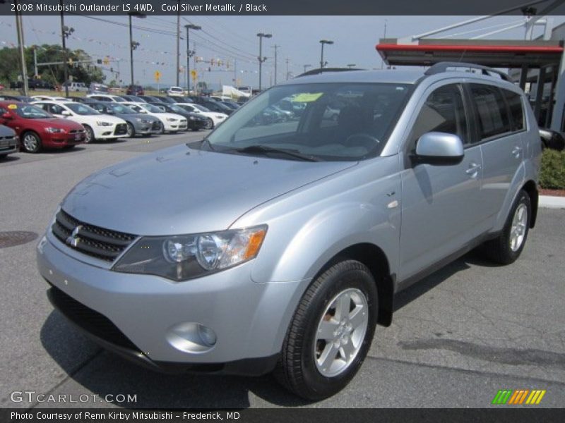 Cool Silver Metallic / Black 2008 Mitsubishi Outlander LS 4WD