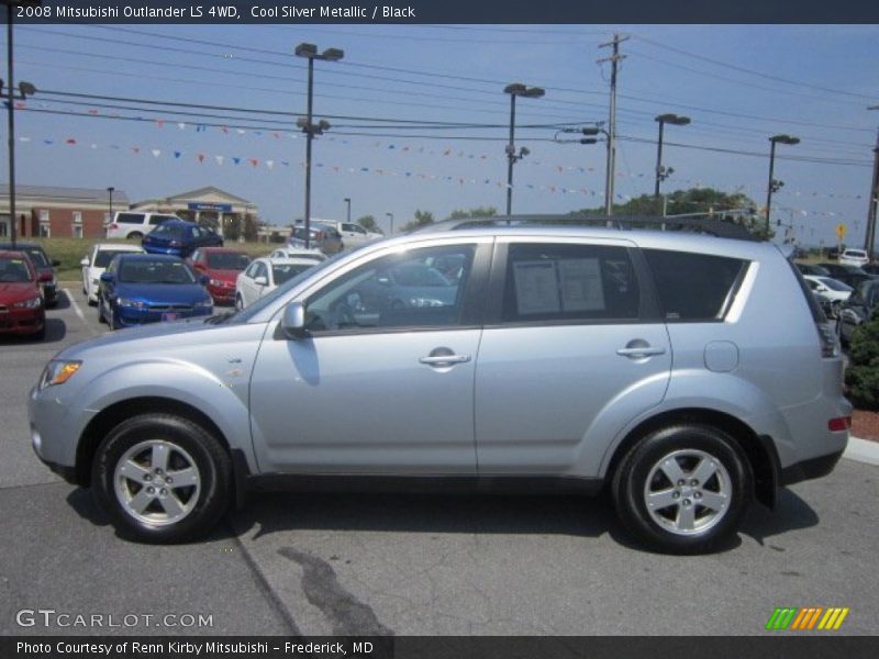 Cool Silver Metallic / Black 2008 Mitsubishi Outlander LS 4WD