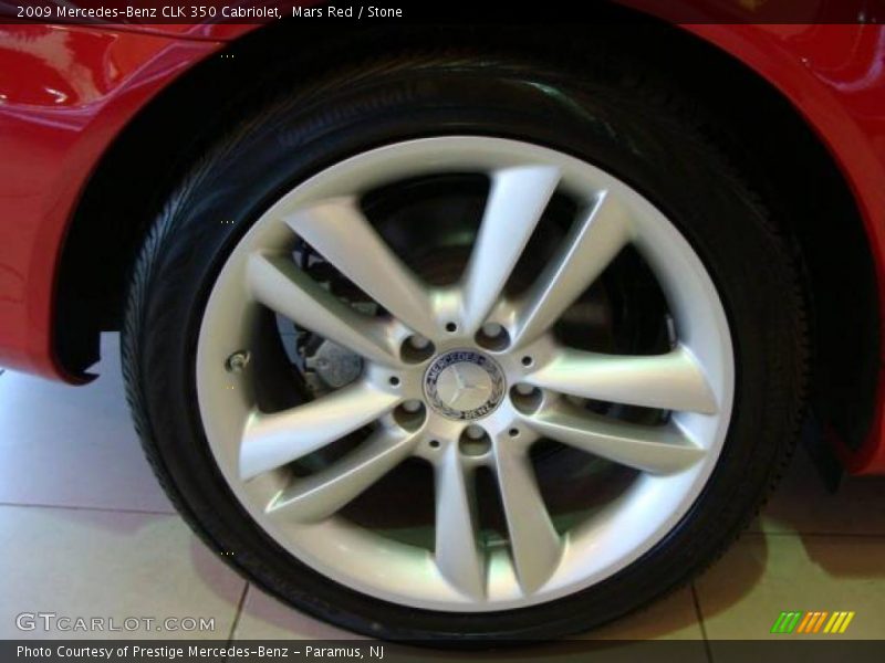 Mars Red / Stone 2009 Mercedes-Benz CLK 350 Cabriolet