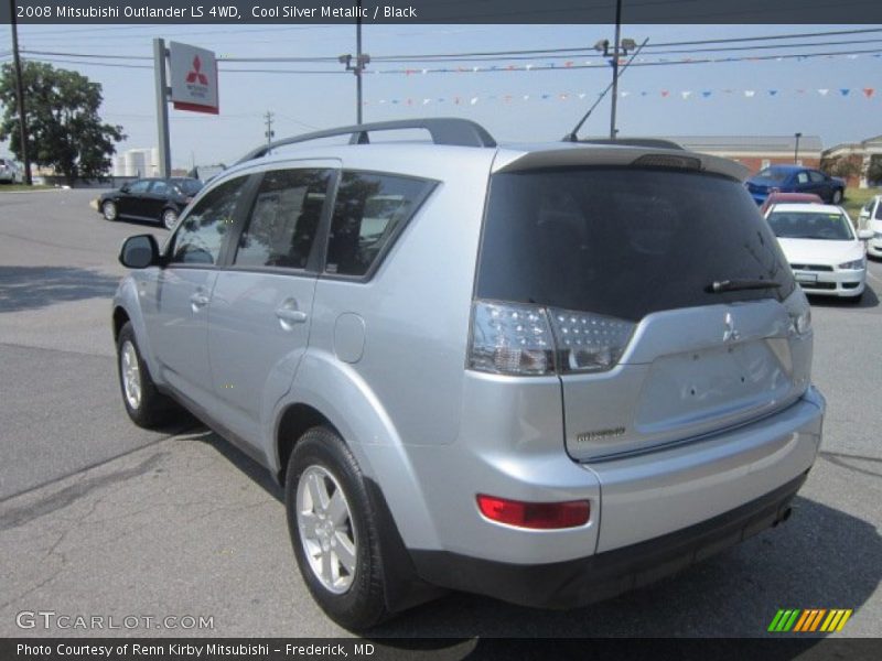 Cool Silver Metallic / Black 2008 Mitsubishi Outlander LS 4WD