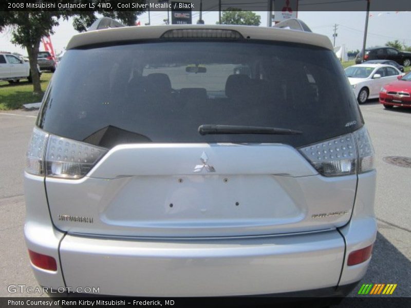 Cool Silver Metallic / Black 2008 Mitsubishi Outlander LS 4WD
