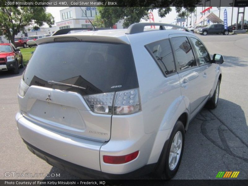 Cool Silver Metallic / Black 2008 Mitsubishi Outlander LS 4WD