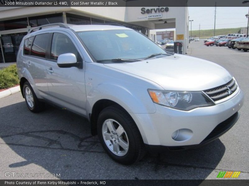 Cool Silver Metallic / Black 2008 Mitsubishi Outlander LS 4WD