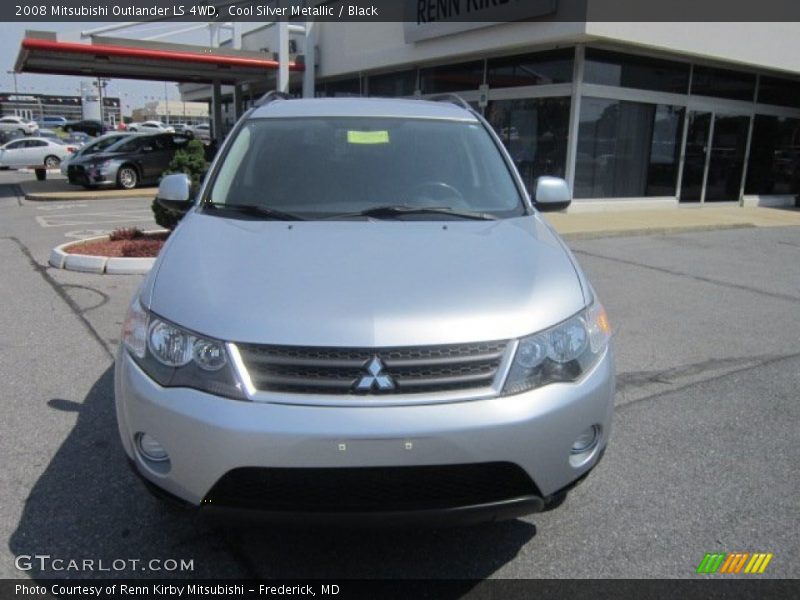 Cool Silver Metallic / Black 2008 Mitsubishi Outlander LS 4WD