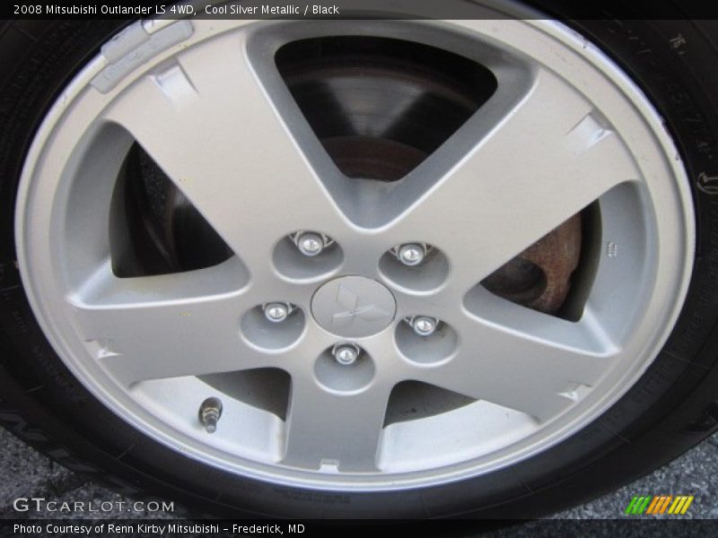Cool Silver Metallic / Black 2008 Mitsubishi Outlander LS 4WD