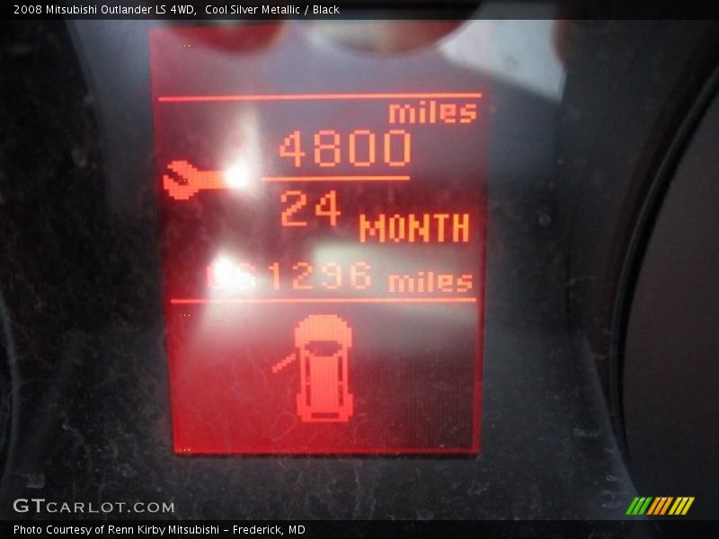 Cool Silver Metallic / Black 2008 Mitsubishi Outlander LS 4WD