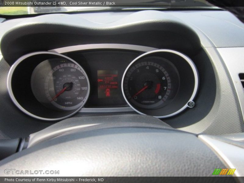 Cool Silver Metallic / Black 2008 Mitsubishi Outlander LS 4WD