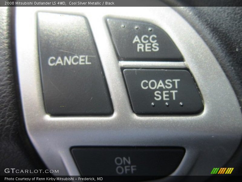 Cool Silver Metallic / Black 2008 Mitsubishi Outlander LS 4WD