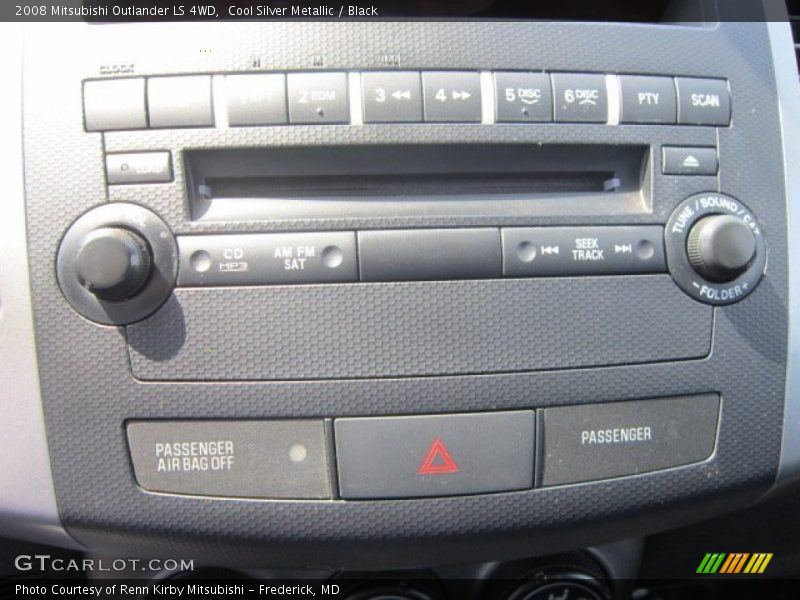 Cool Silver Metallic / Black 2008 Mitsubishi Outlander LS 4WD