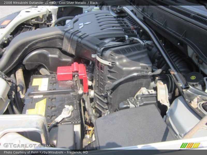 Cool Silver Metallic / Black 2008 Mitsubishi Outlander LS 4WD