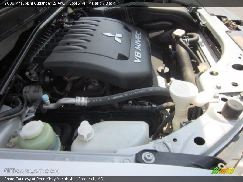 Cool Silver Metallic / Black 2008 Mitsubishi Outlander LS 4WD