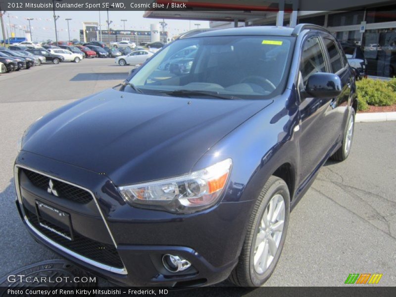 Cosmic Blue / Black 2012 Mitsubishi Outlander Sport SE 4WD