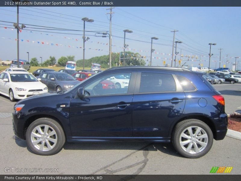 Cosmic Blue / Black 2012 Mitsubishi Outlander Sport SE 4WD