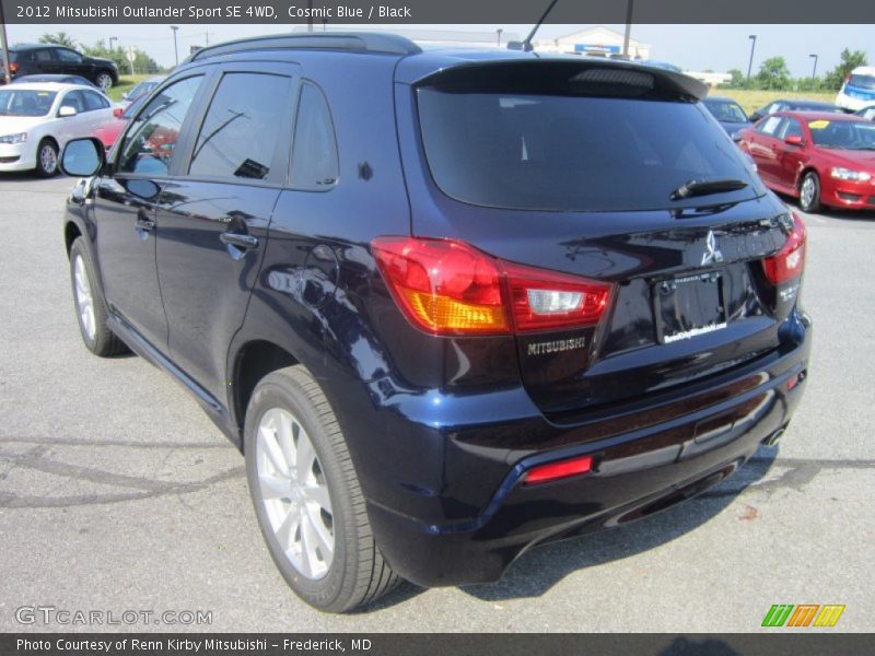 Cosmic Blue / Black 2012 Mitsubishi Outlander Sport SE 4WD