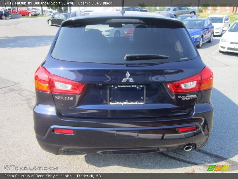 Cosmic Blue / Black 2012 Mitsubishi Outlander Sport SE 4WD