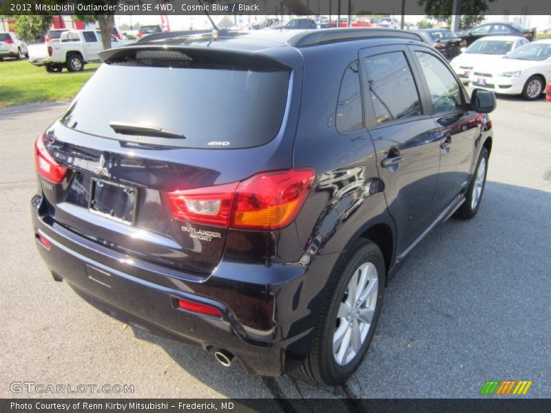 Cosmic Blue / Black 2012 Mitsubishi Outlander Sport SE 4WD